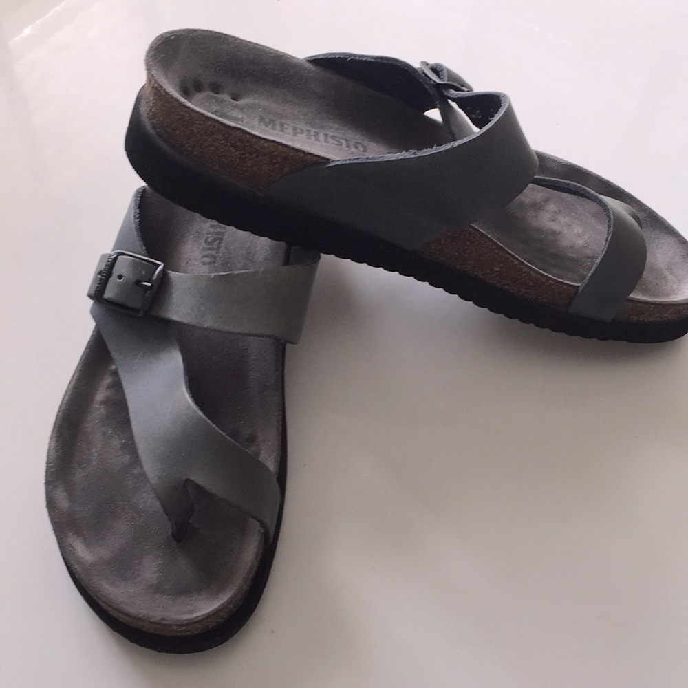 Mephisto Helen, Gray Leather, Size 40